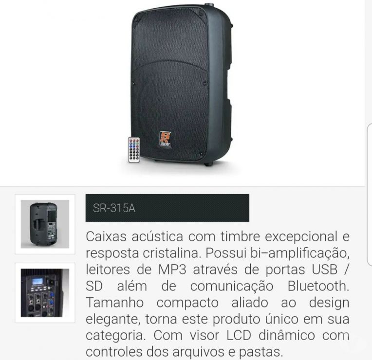 Serviços para eventos Ceilandia DF - Fotos para Alugo Caixa de som profissional com Bluetooth.