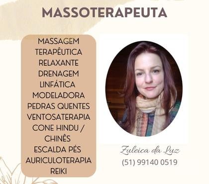 Bem-Estar - Saúde - Beleza Porto Alegre Centro Porto Alegre RS - Fotos para Zuleica da Luz - Massoterapeuta Técnica e Holística