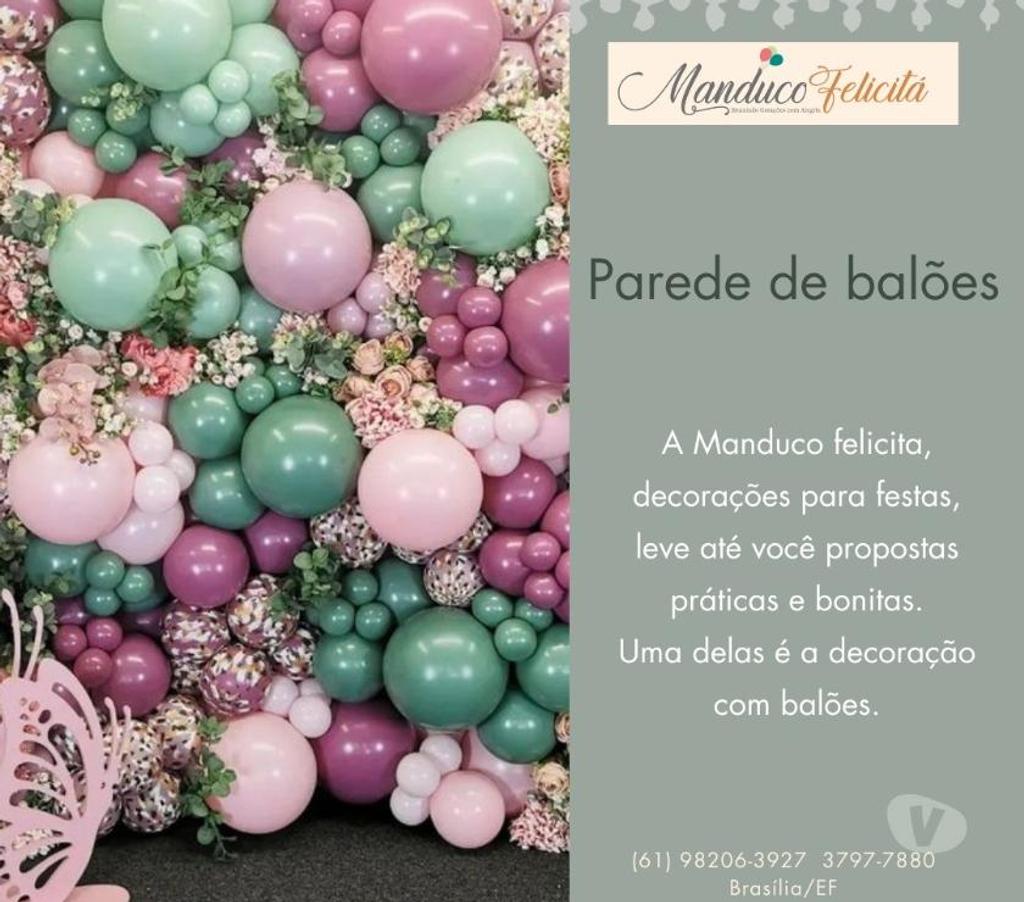 Serviços para eventos Brasilia DF Aguas Claras - Fotos para Decoração com Balões para Festas em BrasíliaDF