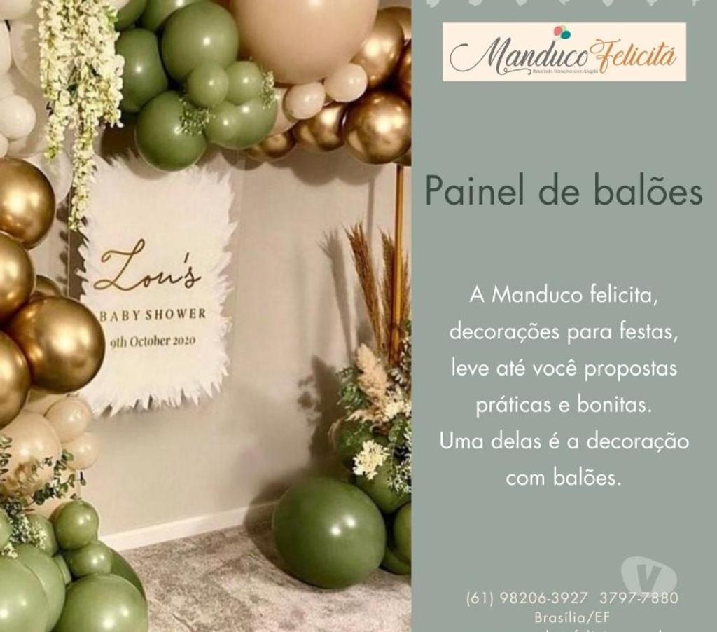 Serviços para eventos Brasilia DF Aguas Claras - Fotos para Decoração com Balões para Festas em BrasíliaDF