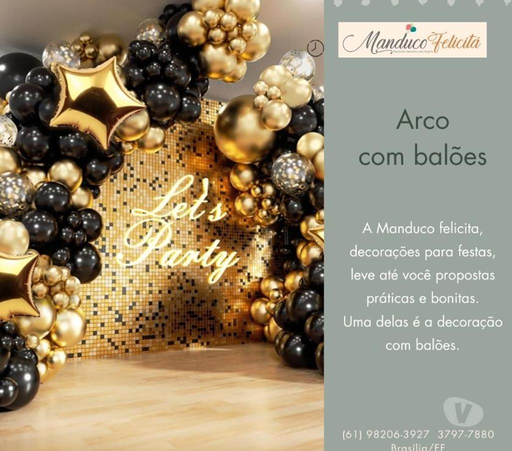 Serviços para eventos Brasilia DF Aguas Claras - Fotos para Decoração com Balões para Festas em BrasíliaDF