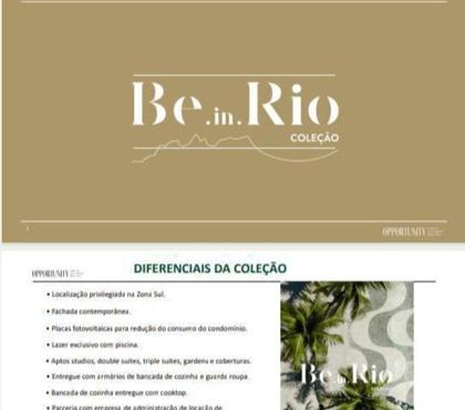 Empreendimentos Imobiliários Ipanema Rio de Janeiro RJ - Fotos para Lançamento Be.in.Rio Ipanema-StudiosSuítes Alto Padrão