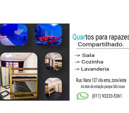 Dividir apartamento - Quartos Vila Prudente Sao Paulo SP - Fotos para PENSÃO MASCULINA