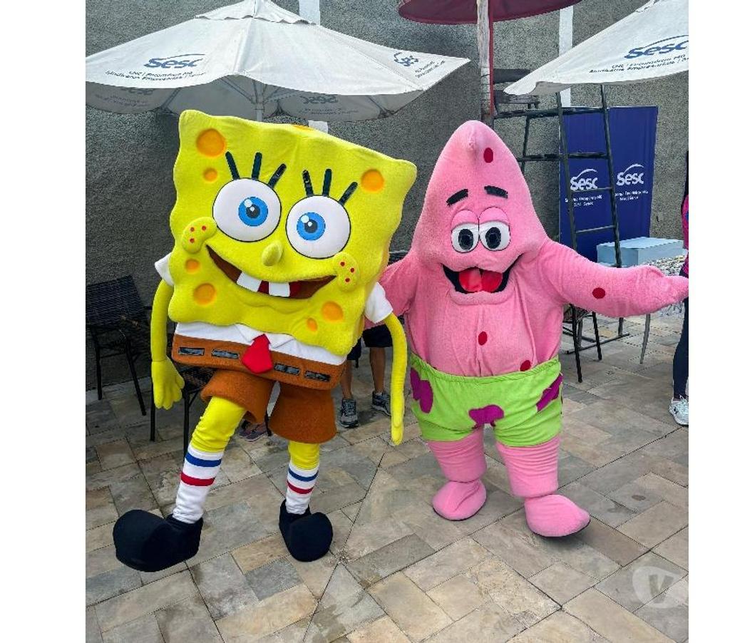 Serviços para eventos Belo Horizonte MG Centro-Sul - Fotos para PERSONAGENS VIVO BOB ESPONJA E PATRICK