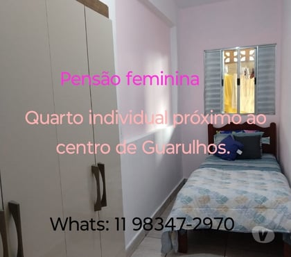 Quarto para Alugar Guarulhos Grande Sao Paulo SP - Fotos para Aluguel de Quartos - Pensão feminina em Guarulhos