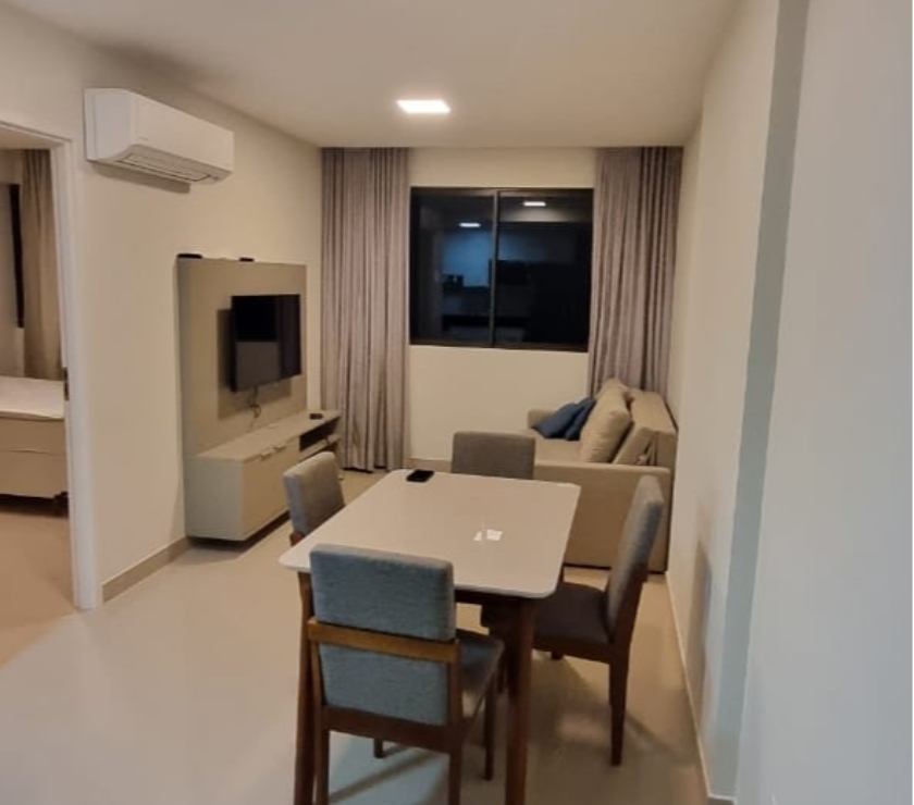 Alugar apartamentos - Fotos para Alugo Apto Mobiliado no Beach Class Transamérica. 40m2