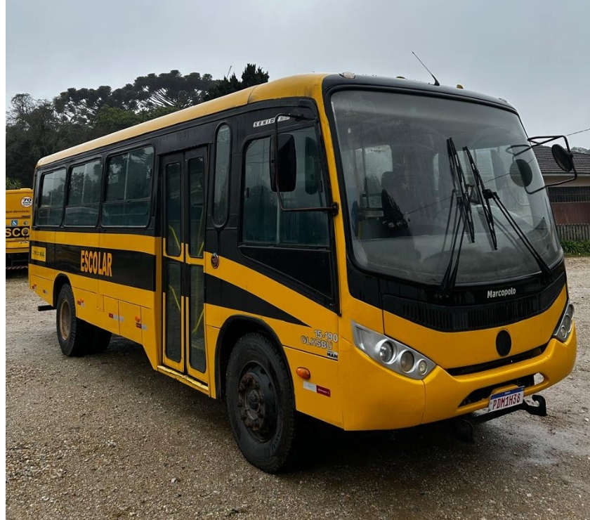 Ônibus usados Cidade Industrial de Curitiba Curitiba PR - Fotos para Micrão Senior Midi Caminho da escola ano 2015 cód.9886