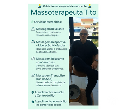 Bem-Estar - Saúde - Beleza Copacabana Rio de Janeiro RJ - Fotos para Massagem relaxante e desportiva com liberação miofascial
