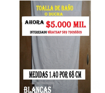 TOALLAS BLANCAS
