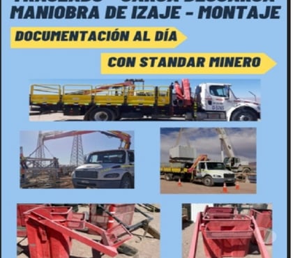 Fletes y Mudanzas - Transportes Calama El Loa - Fotos de TRASLADOS MONTAJES MANIOBRAS DE IZAJE CARGAS DESCARGA