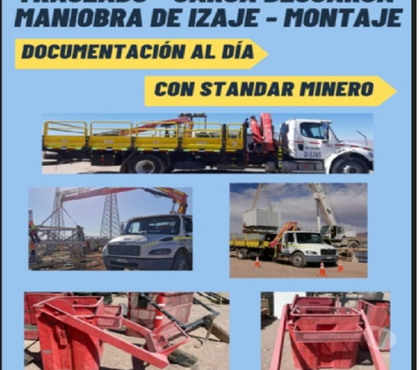 Fletes y Mudanzas - Transportes Calama El Loa - Fotos de MONTAJES MANIOBRAS TRASLADOS