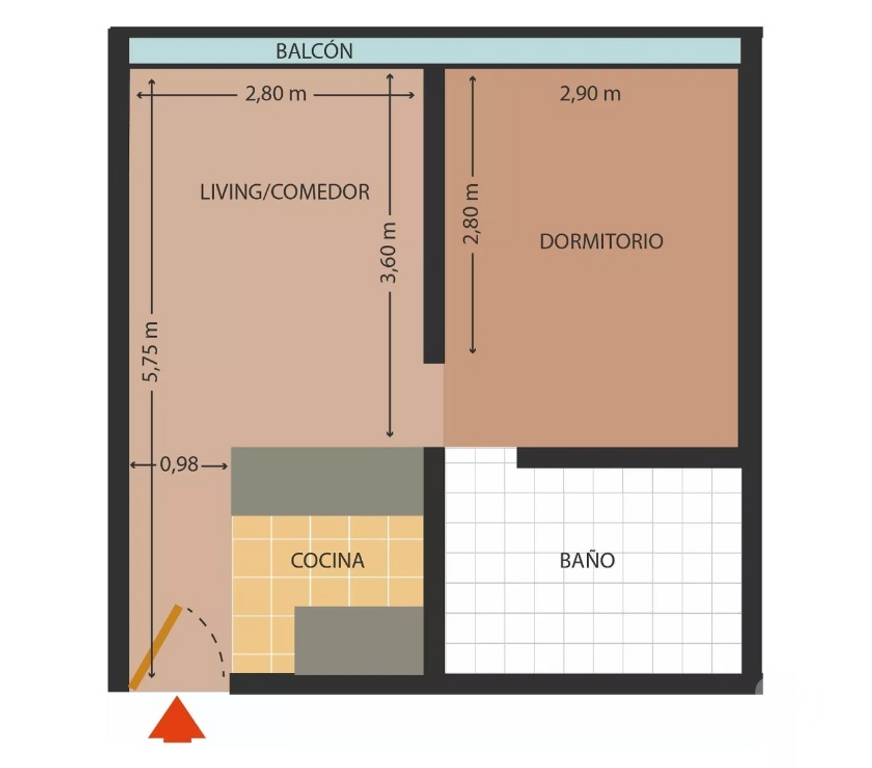 Bienes Raices Concepción Concepción - Fotos de Depto 1 Dormitorio Central Cerca de la UdeC