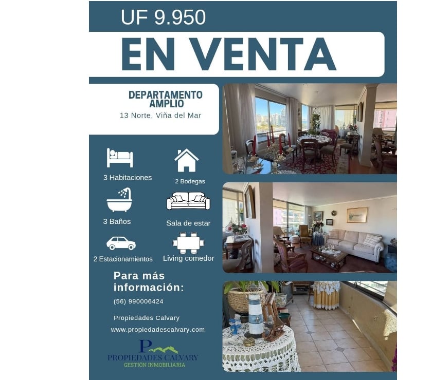Departamento sector poniente de Viña del Mar