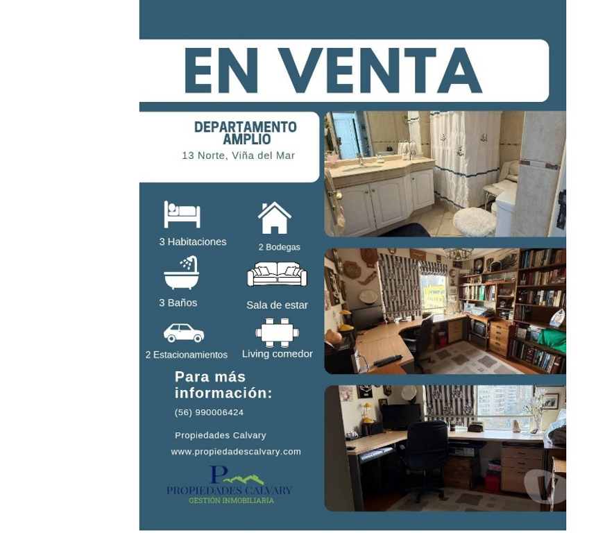 Bienes Raices Valparaíso Viña del Mar - Fotos de Departamento sector poniente de Viña del Mar