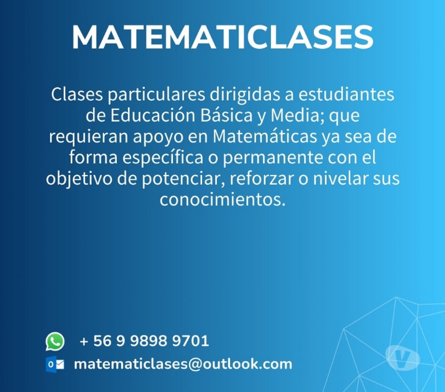 Clases Particulares de Apoyo Santiago Santiago - Fotos de Clases de Matematicas - Nivelacion, Apoyo y Reforzamiento