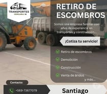 Retiro de escombros, demolición, construcción. CERRILLOS