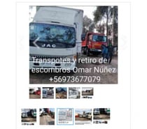 fletes Santiago mudanzas retiro escombros +56950990068