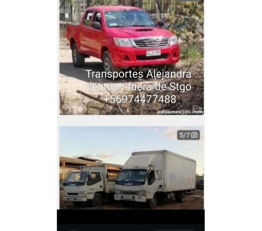 Fletes y Mudanzas - Transportes Santiago Recoleta - Fotos de fletes recoleta retiro esconbros +56950990070