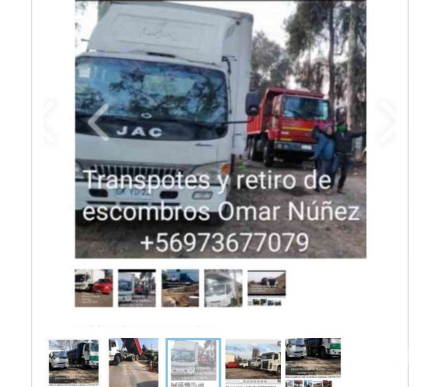 Fletes y Mudanzas - Transportes Santiago Recoleta - Fotos de fletes recoleta retiro esconbros +56950990070