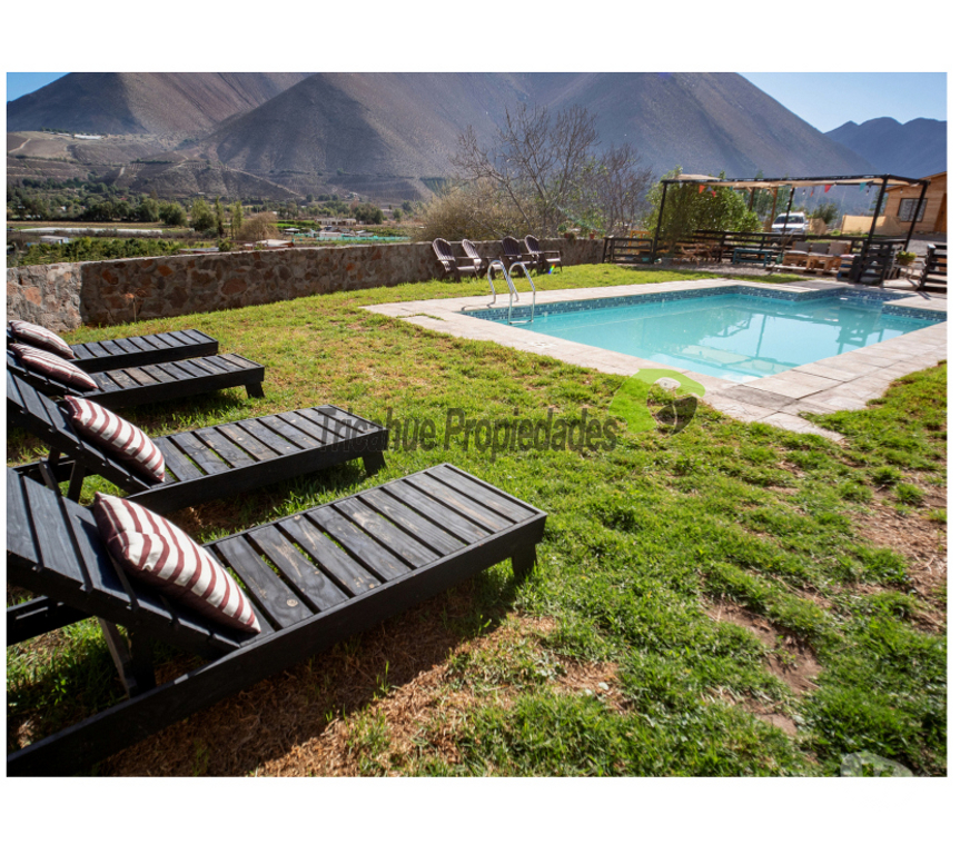Parcelas en Venta Elqui Vicuña - Fotos de Terreno para turismo, piscina y cabañas amobladas. Vicuña