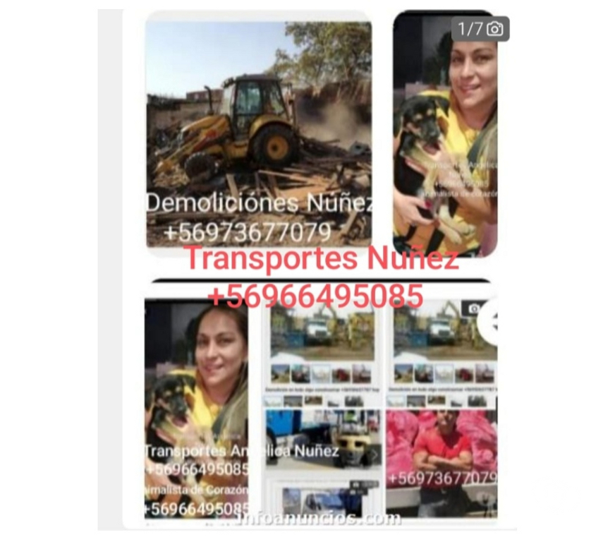 Fletes y Mudanzas - Transportes Santiago Recoleta - Fotos de Demoliciones recoleta retiro escombros fletes+56950990070