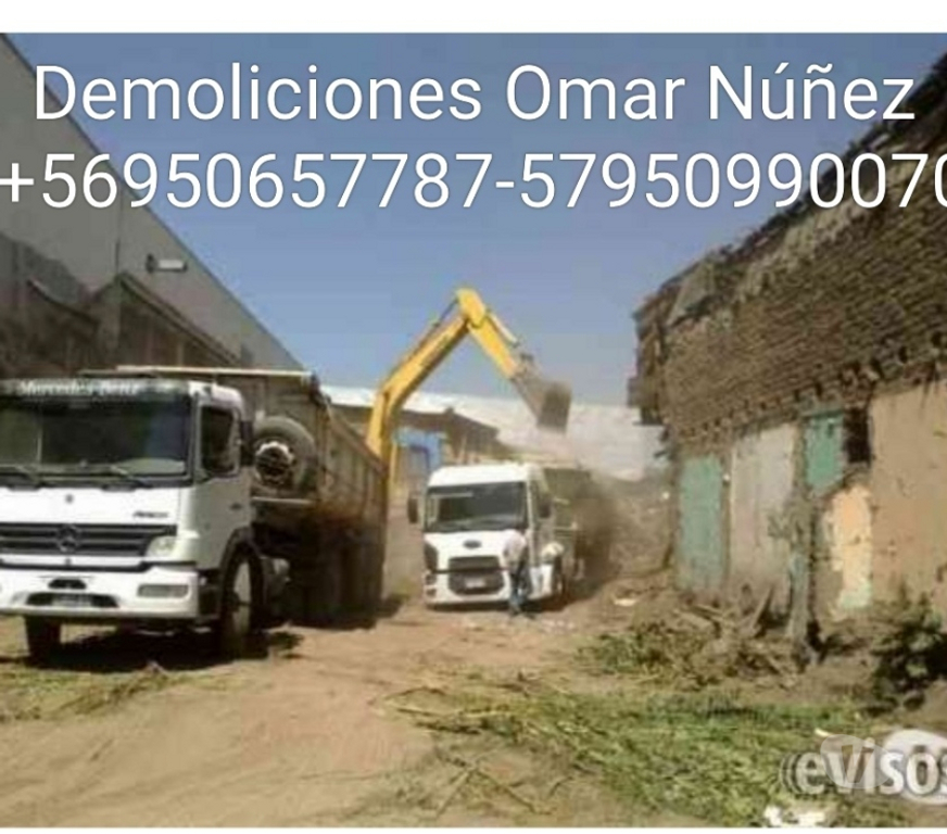 Fletes y Mudanzas - Transportes Santiago Recoleta - Fotos de Demoliciones recoleta retiro escombros fletes+56950990070