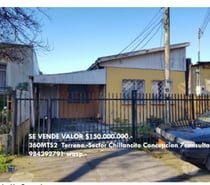 SE VENDE PROPIEDAD EN CONCEPCION SECTOR CHILLANCITO