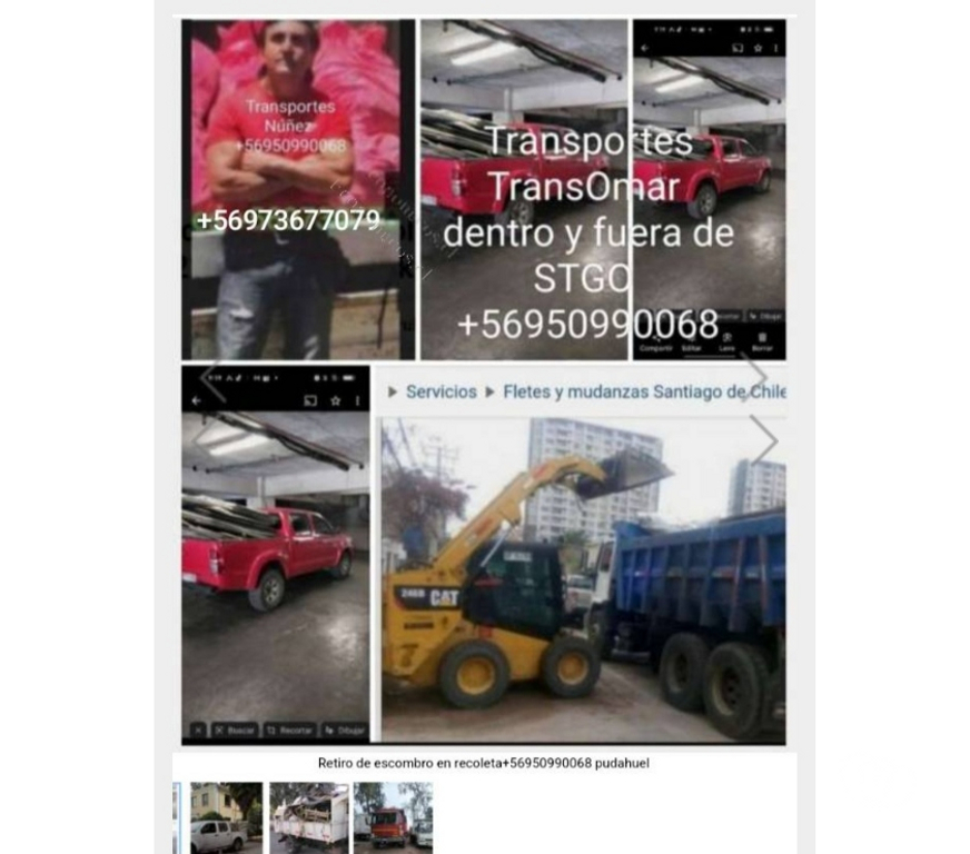 Fletes y Mudanzas - Transportes Santiago La Florida - Fotos de limpieza de terreno la florida la Pintana el bosque hoy