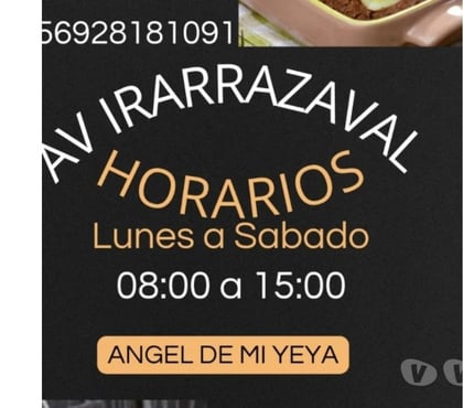 Alimentos-Bebidas Ñuñoa Santiago - Fotos de directo a tu hogar,retiro local comida casera y tradicional