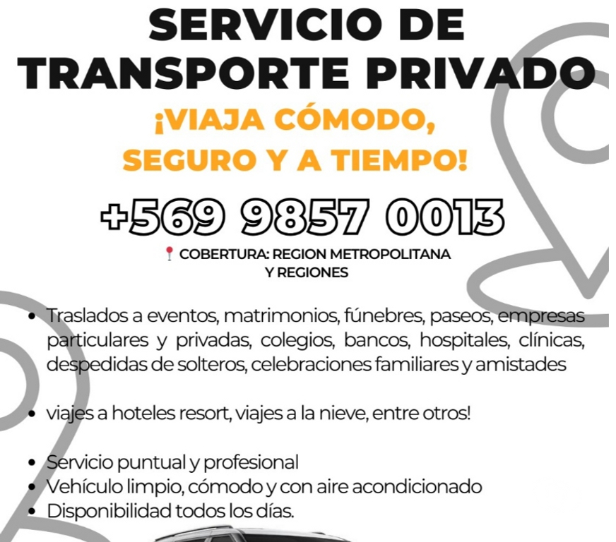 Fletes y Mudanzas - Transportes Santiago Santiago - Fotos de TRANSPORTE PASAJEROS CAPACIDAD 7 PERSONAS