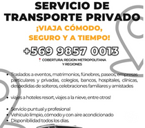 TRANSPORTE PASAJEROS CAPACIDAD 7 PERSONAS