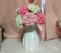Rosas a crochet cada una a 5000