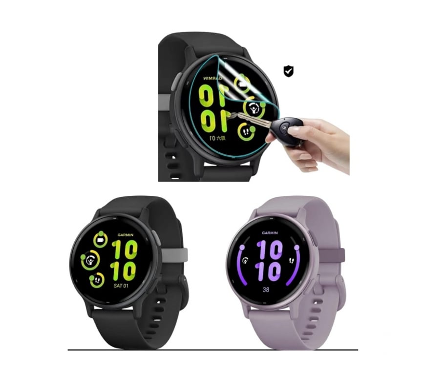 Celulares - iPod - MP3 Santiago Ñuñoa - Fotos de Pack 3 Láminas Hidrogel Smartwatch Garmin Vivoactive 5