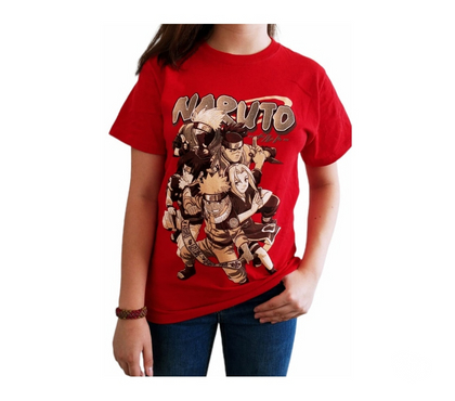 Ropa - Accesorios Ñuñoa Santiago - Fotos de Polera Naruto Sasuke Sakura Roja Anime Otaku Manga