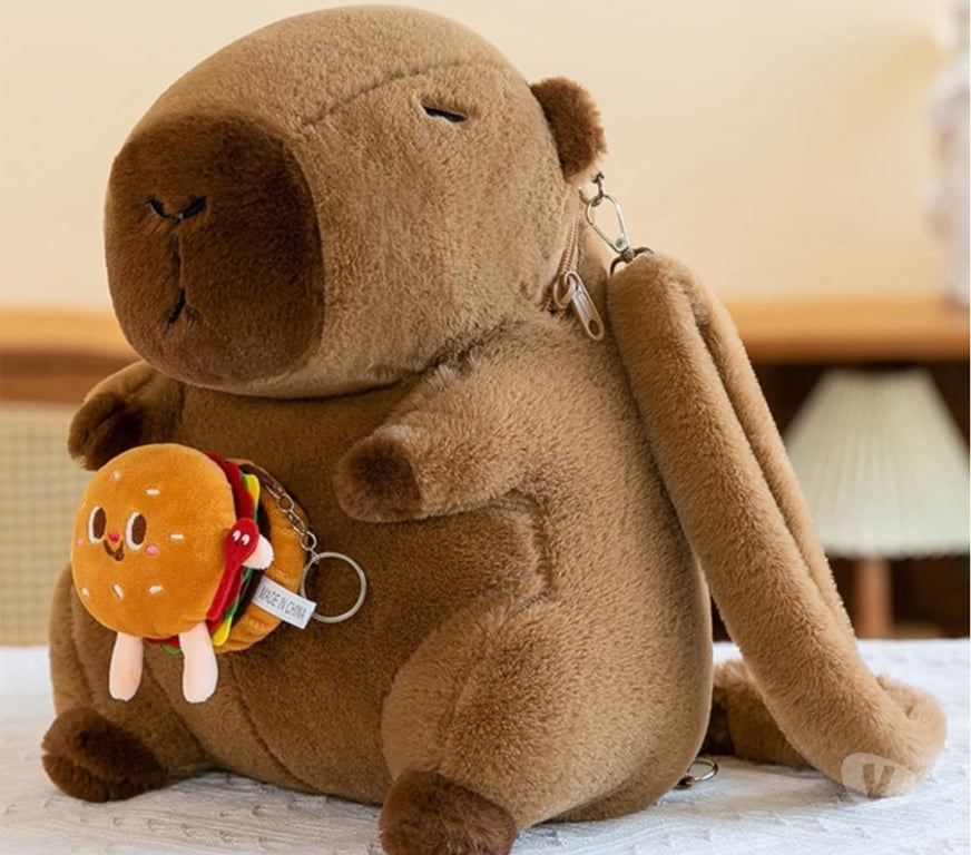 Ropa - Accesorios Santiago Santiago - Fotos de Mochila Peluche Felpa Kawaii Capibara