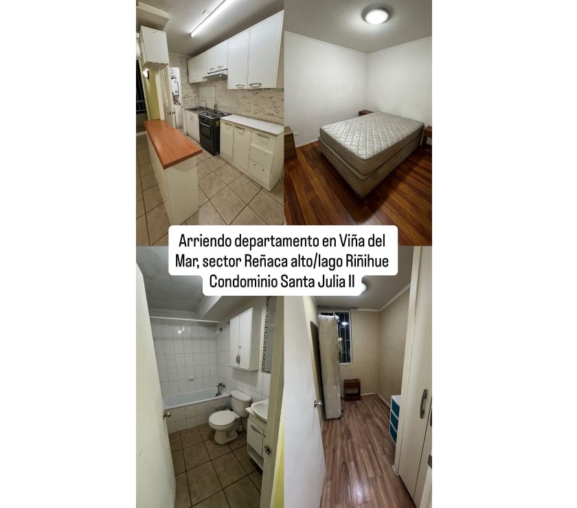 Arriendos Viña del Mar Valparaíso - Fotos de Arriendo Departamento 3 habitaciones 1 baño